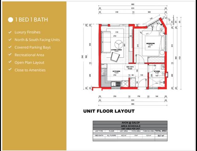1 BEDROOM APARTMENT FOR SALE IN EQUESTRIA